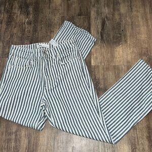ZARA WOMENS STRIPED JEANS